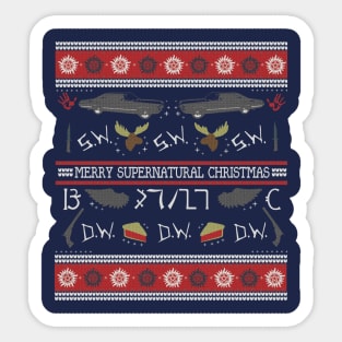 Merry Supernatural Christmas Sticker